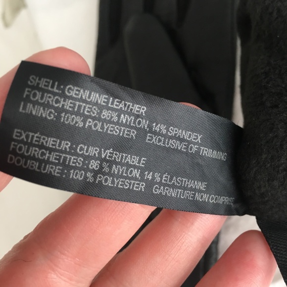 Isotoner black leather gloves - Picture 8 of 8